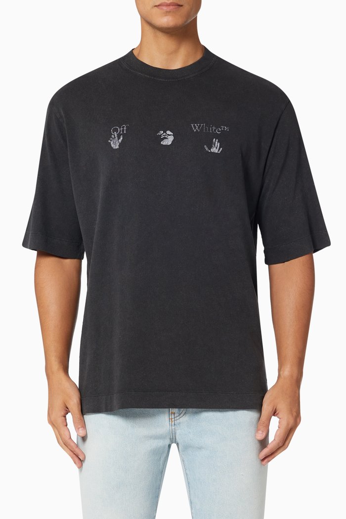 

Logo Oversized T-shirt in Cotton, Black