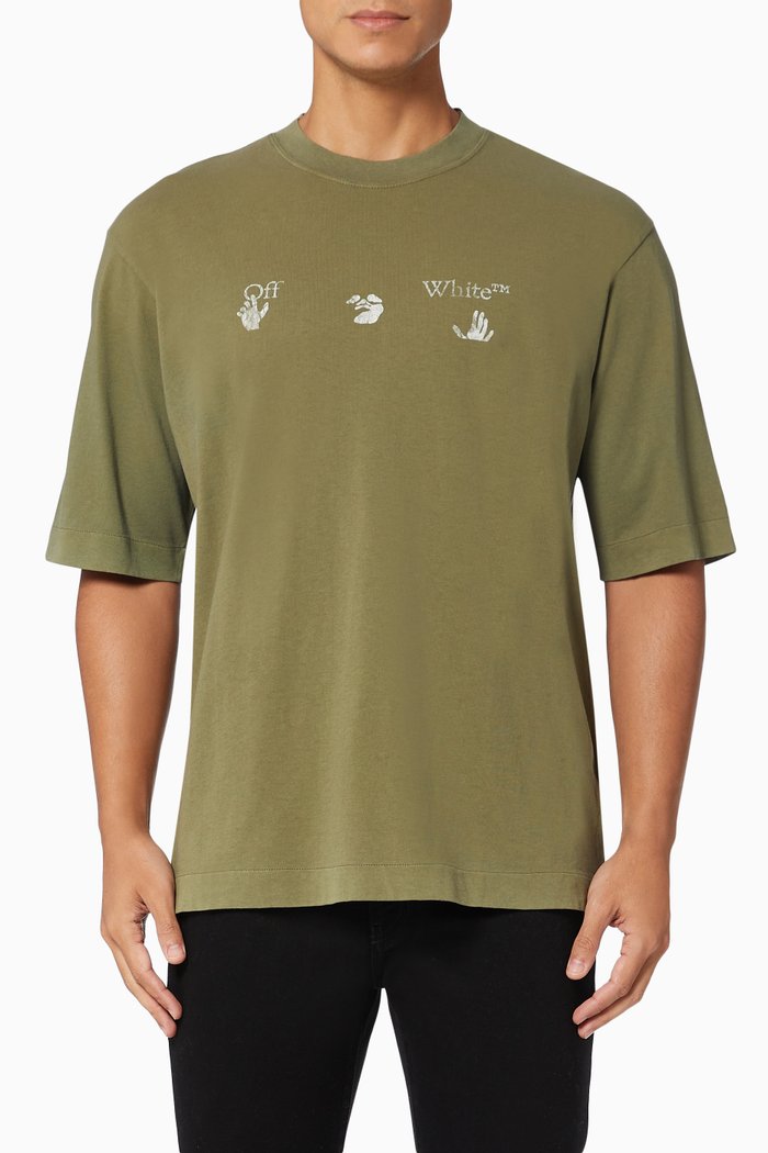 

Logo Oversized T-shirt in Cotton, Green