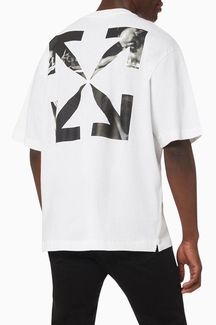

Caravaggio Arrows Oversized T-shirt in Cotton, White
