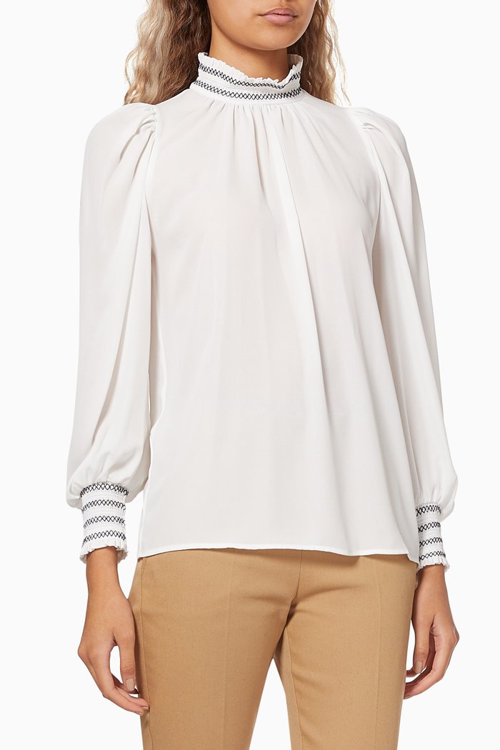 

Katai Blouse in Georgette, Neutral