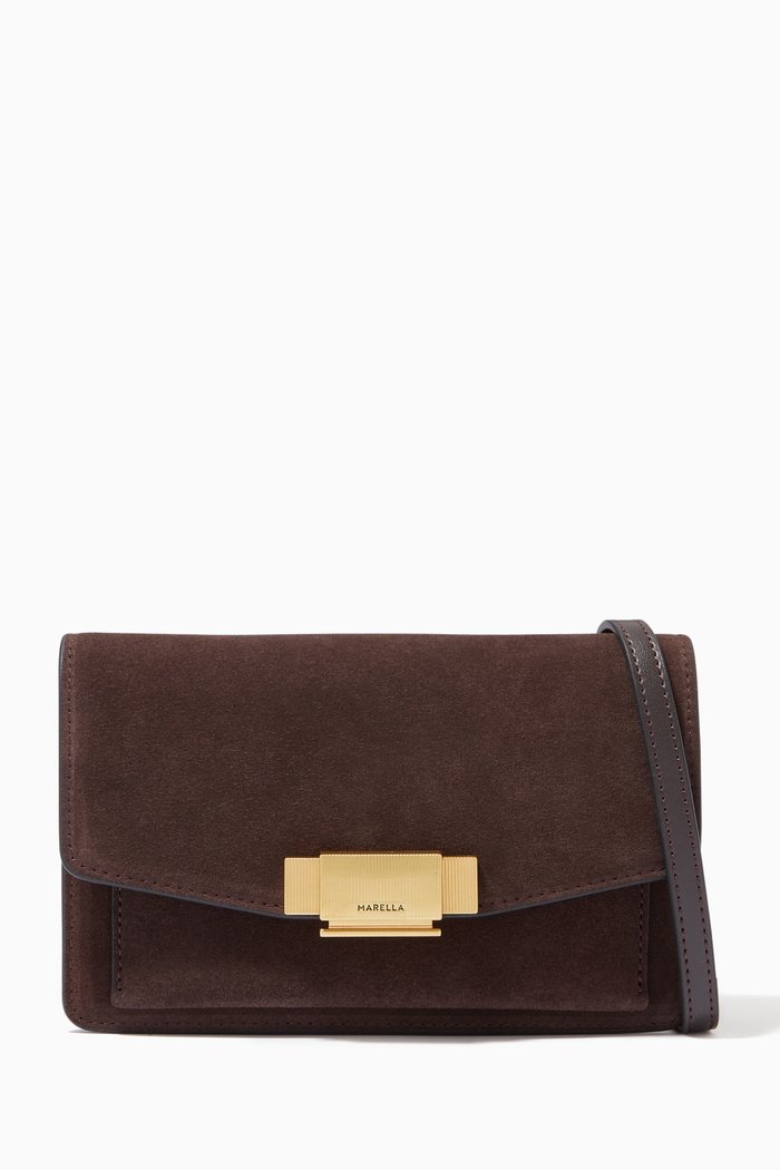

Ribalta Bag in Suede, Brown