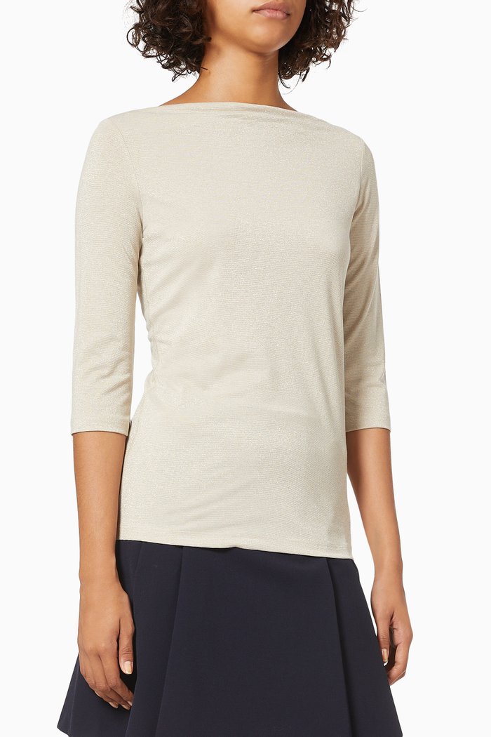 

Erio Top in Lurex Viscose Jersey, Neutral