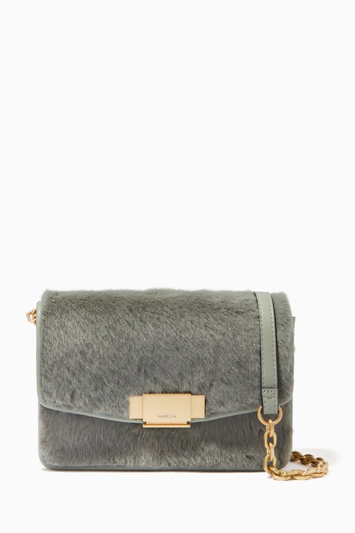 

Eresia Bag in Faux Fur, Green