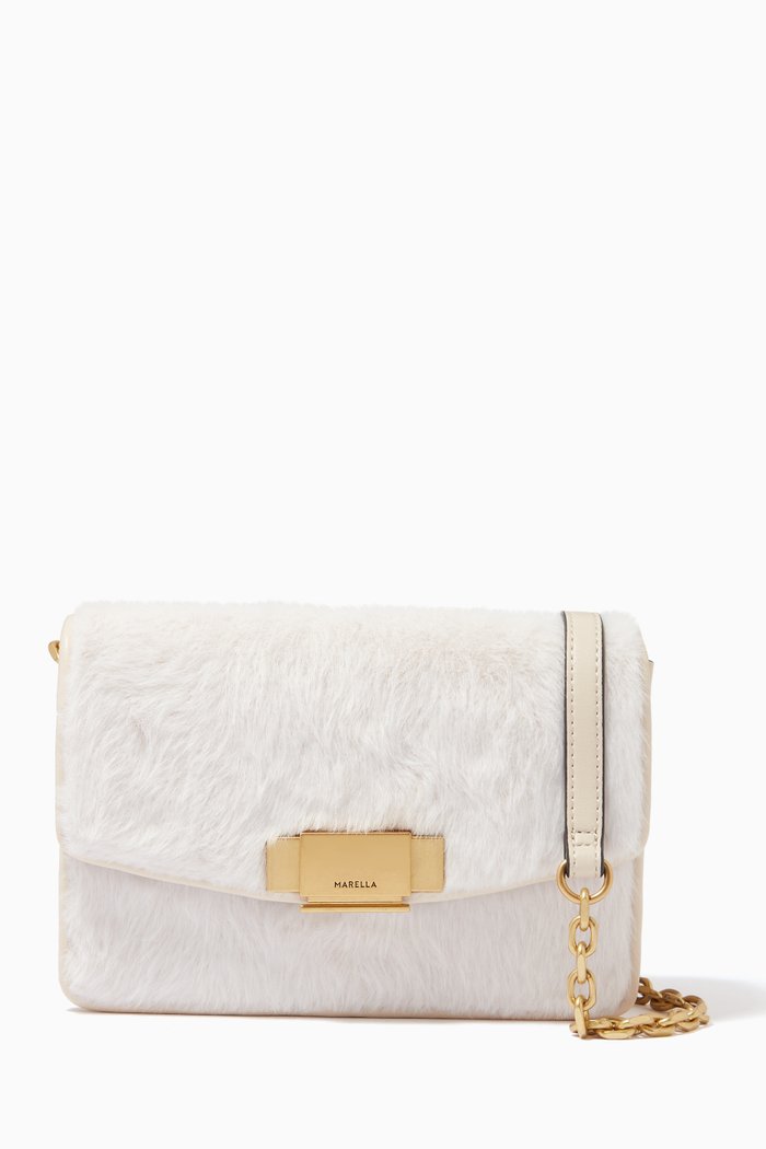 

Eresia Bag in Faux Fur, Blue