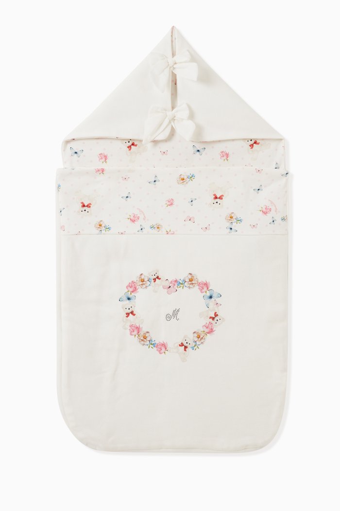 

Floral Sleeping Bag in Cotton, Neutral
