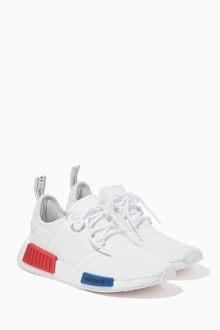 

NMD_R1 Sneakers in Stretch Knit, White