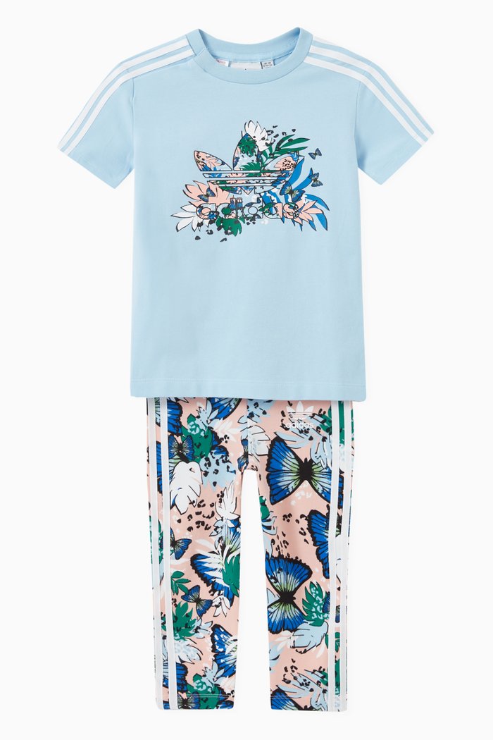

HER Studio London Dress & Tights Set in Jersey, Multicolour