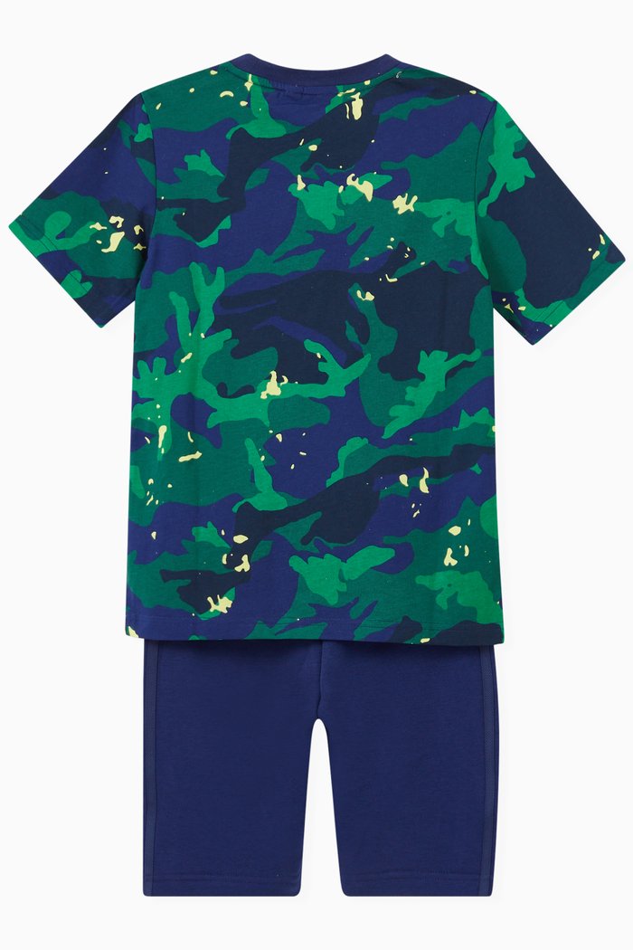 

Camo Shorts & T-shirt Set in Jersey, Multicolour