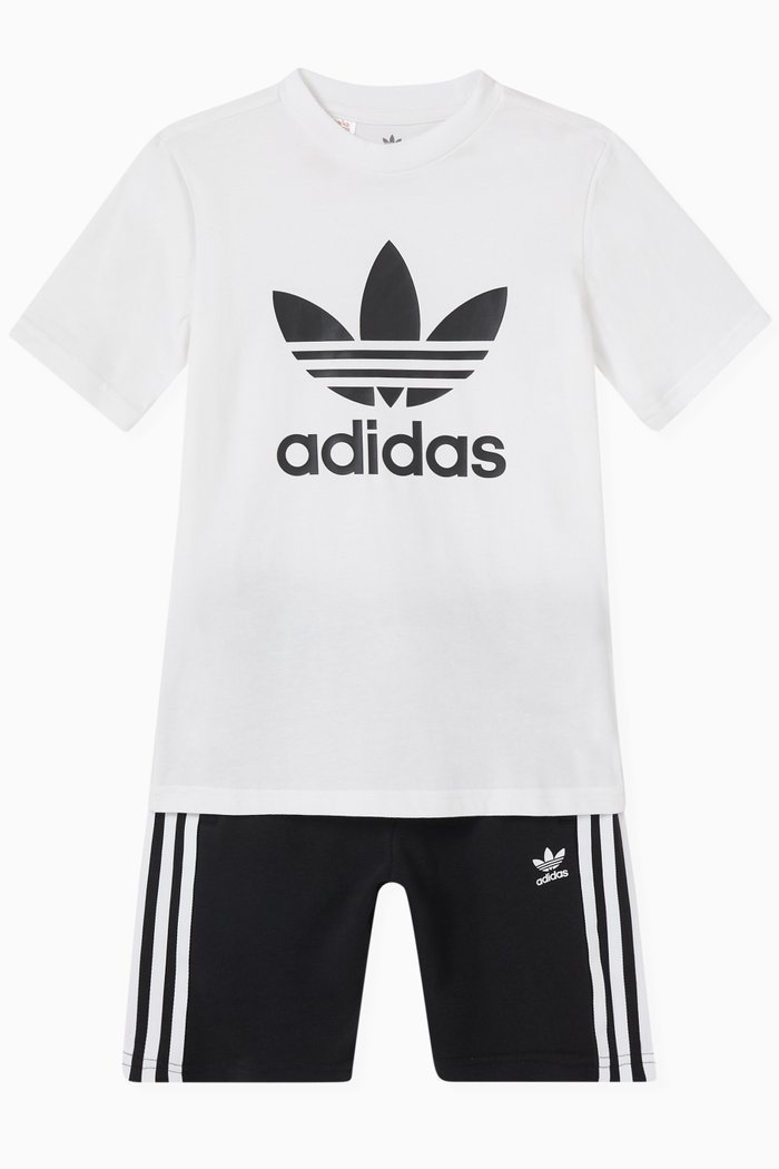

Adicolor T-shirt & Shorts Set in Jersey & French Terry, Multicolour
