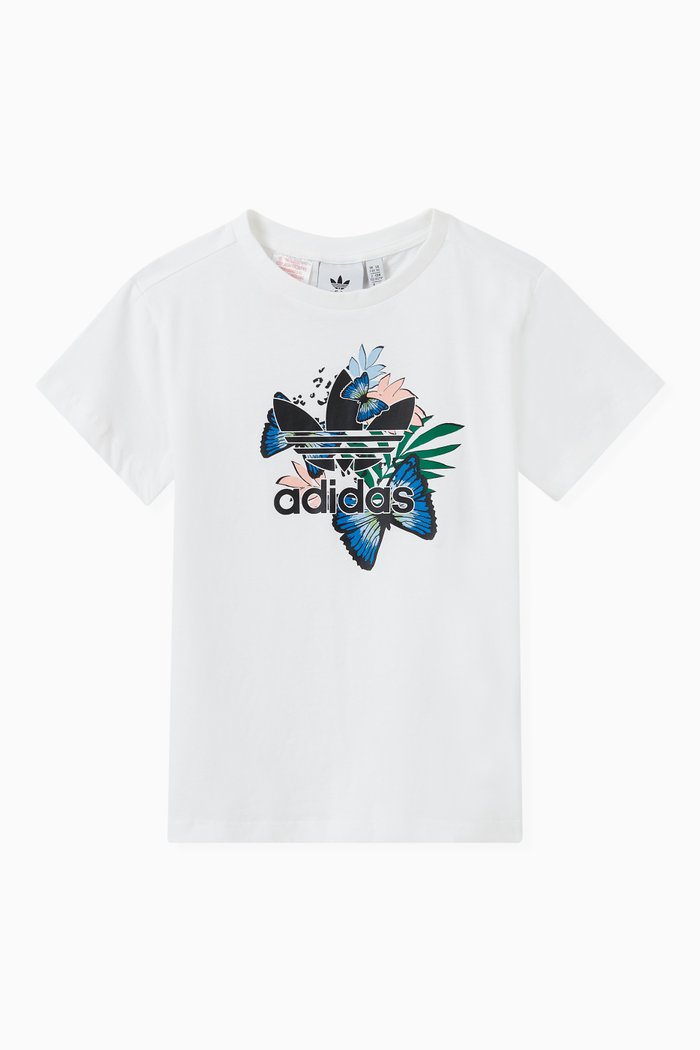 HER Studio London Butterflies T-shirt in Jersey, White