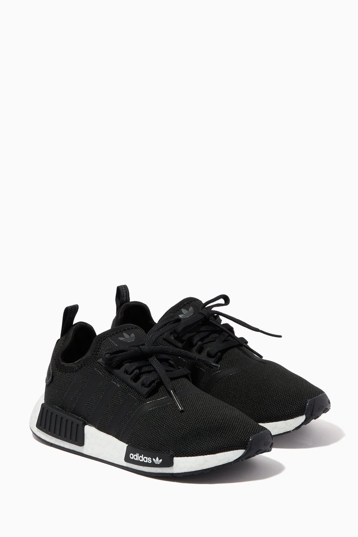 

NMD_R1 Sneakers in Primeblue Stretch Knit, Black