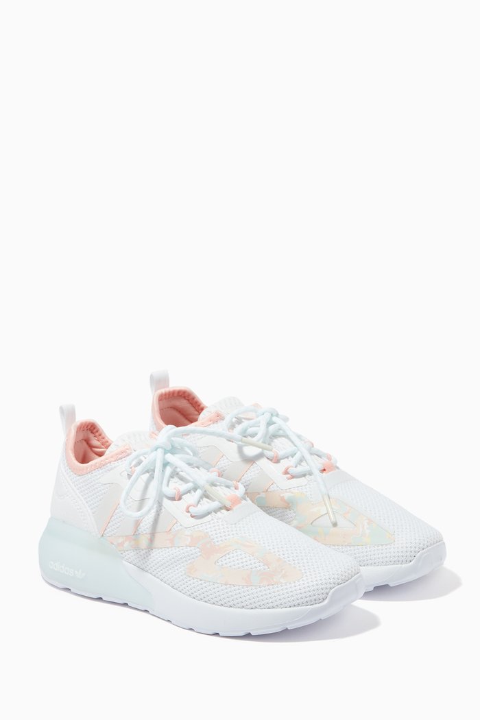 

ZX 2K Sneakers in Knit Mesh, White