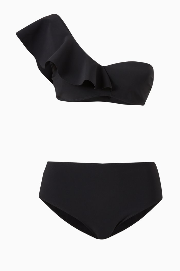 

Diodora Swimsuit Set in Stretch Jersey, Black