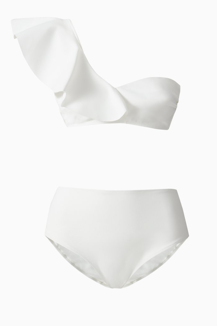 

Diodora Swimsuit Set in Stretch Jersey, White