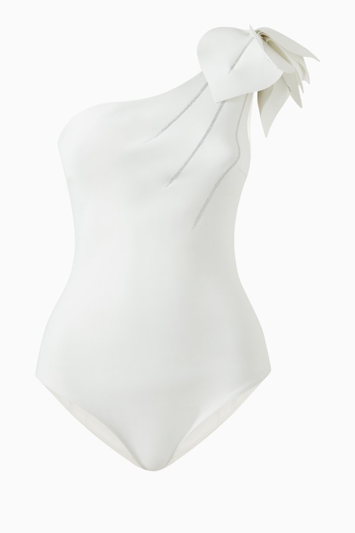 

Dorote Swimsuit in Stretch Jersey, White