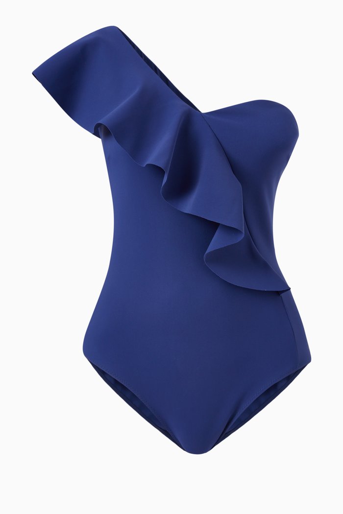 

Kiersten Swimsuit in Stretch Jersey, Blue