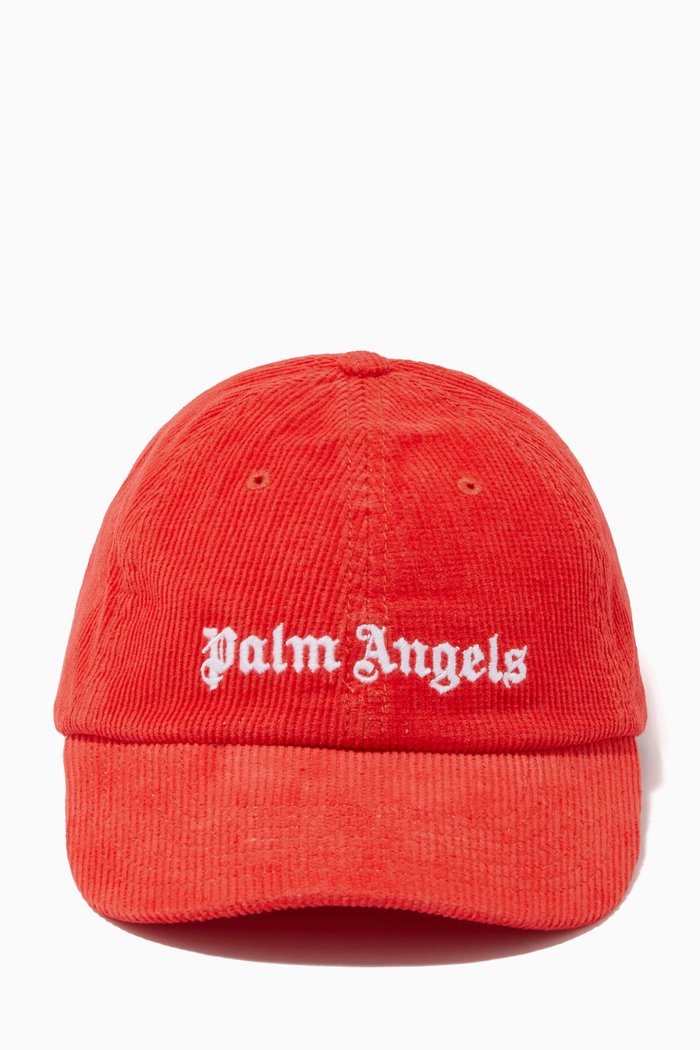 

Logo Cap in Cotton Corduroy, Red