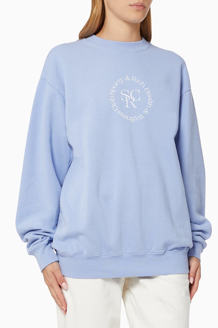 

SRHWC Crewneck Sweatshirt in Cotton, Blue