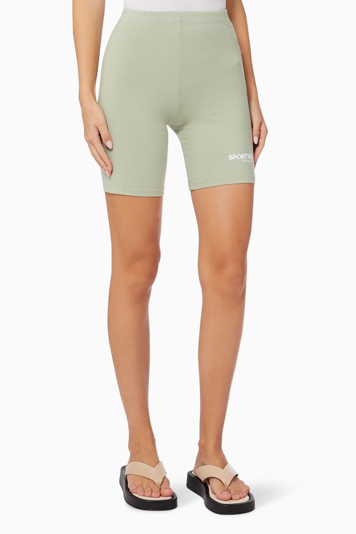 

Science Logo Biker Shorts in Cotton, Blue