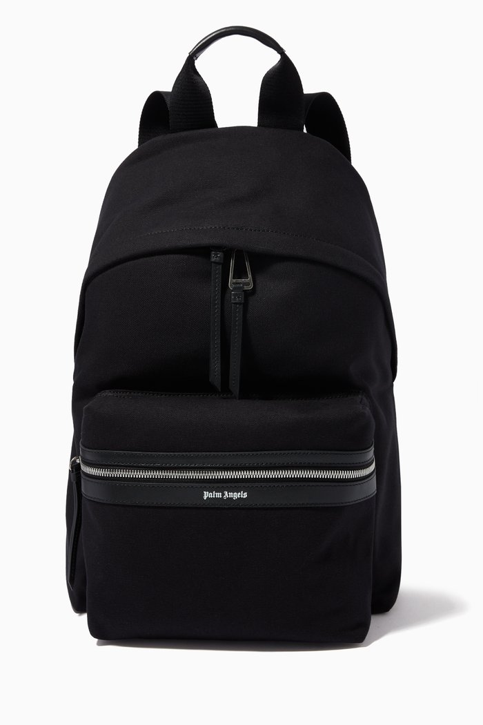 

Logo Backpack in Canvas, Black
