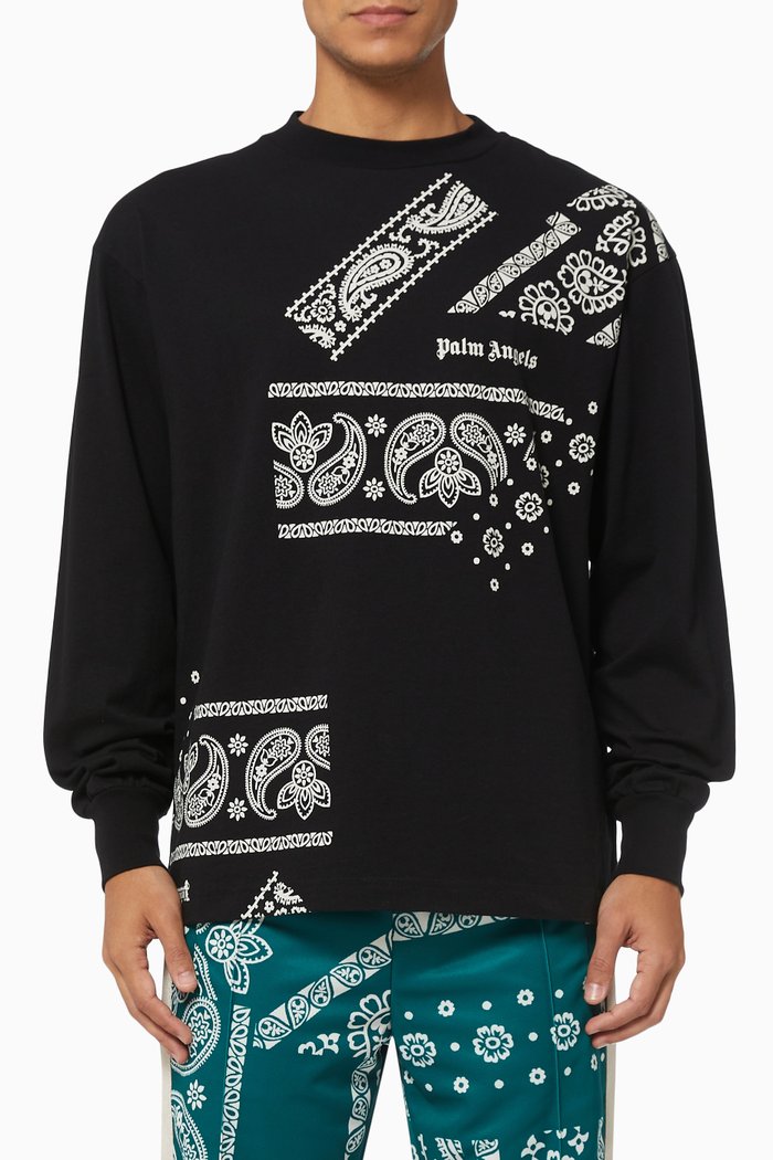 

Bandana T-shirt in Cotton Jersey, Black