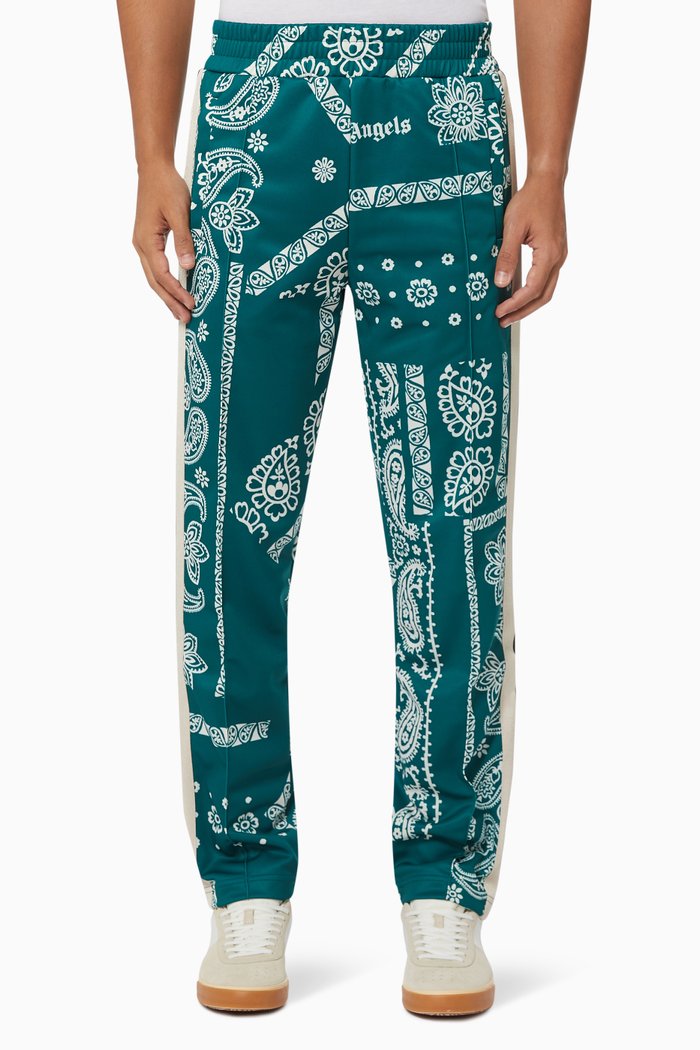 

Bandana Track Pants in Technical Fabric, Green