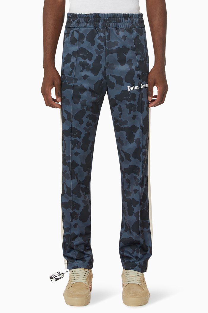 

Camo Track Pants in Technical Fabric, Black