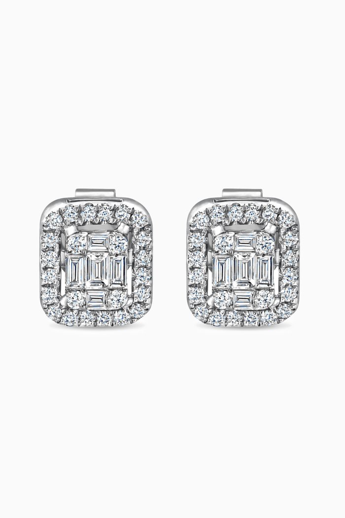 

Ariane Earrings with Diamonds in 18kt White Gold, Yellow
