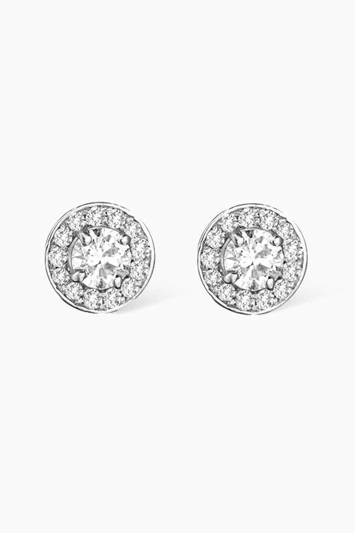 

Athena Earrings with Diamonds in 18kt Yellow Gold, Silver