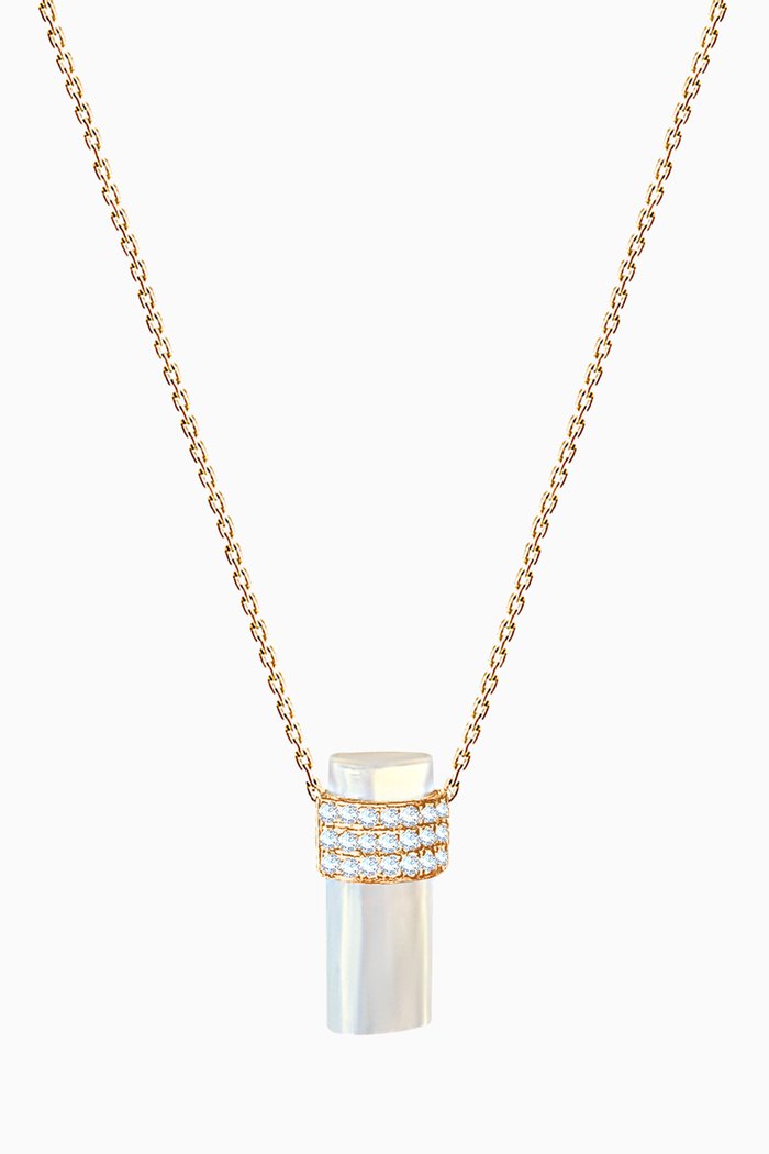 

My Universe Necklace with Mother of Pearl & Diamonds in 18kt Yellow Gold