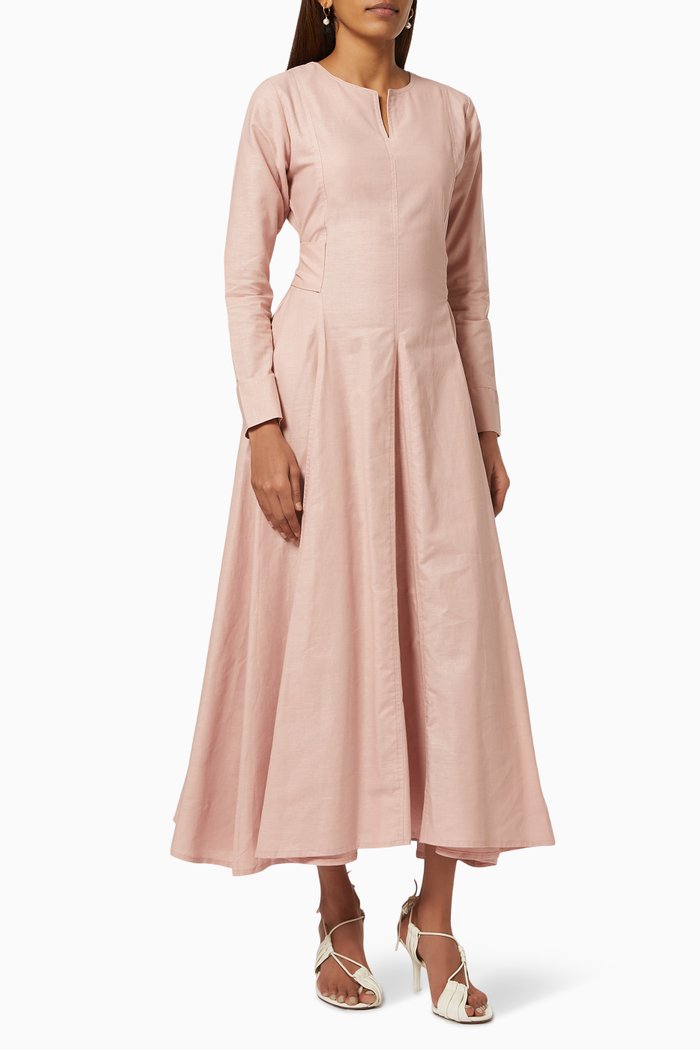 

Joined Maxi Dress in Bamboo Cotton, Pink