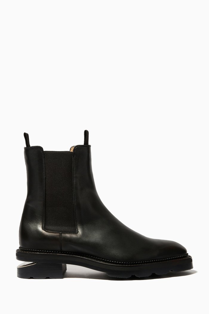 Andy Boots in Calfskin, Black