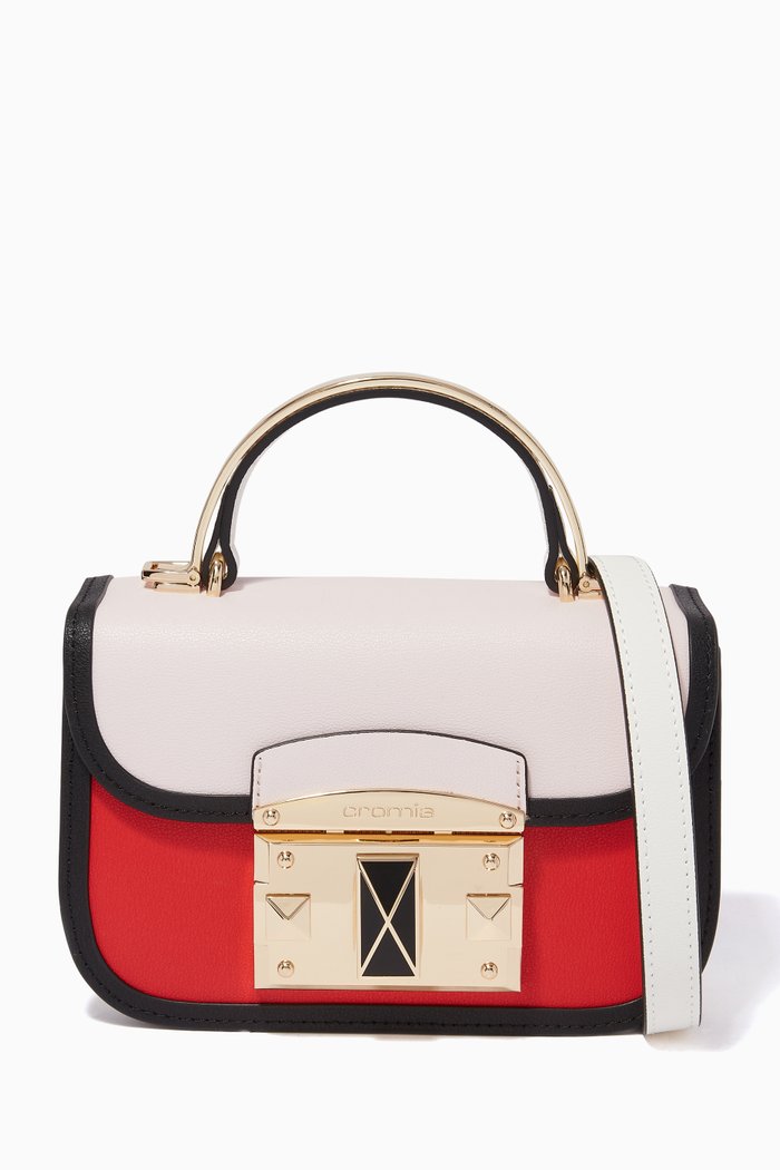 

IT Handbag in Calfskin Leather, Red