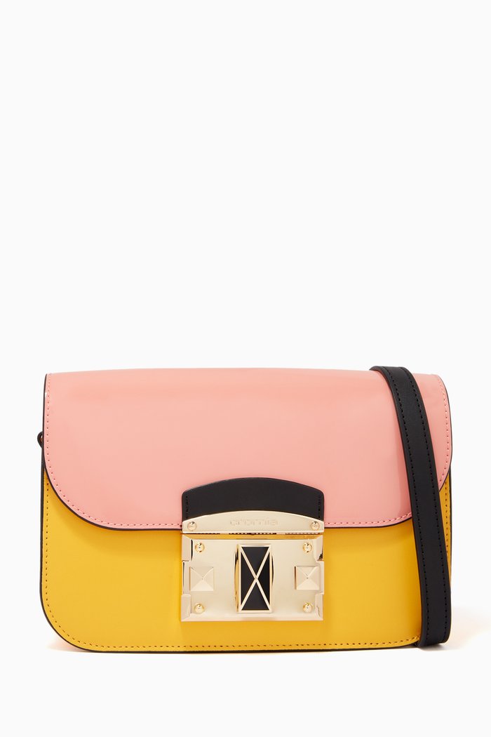 

IT Coloured Crossbody in Patent Calfskin, Yellow