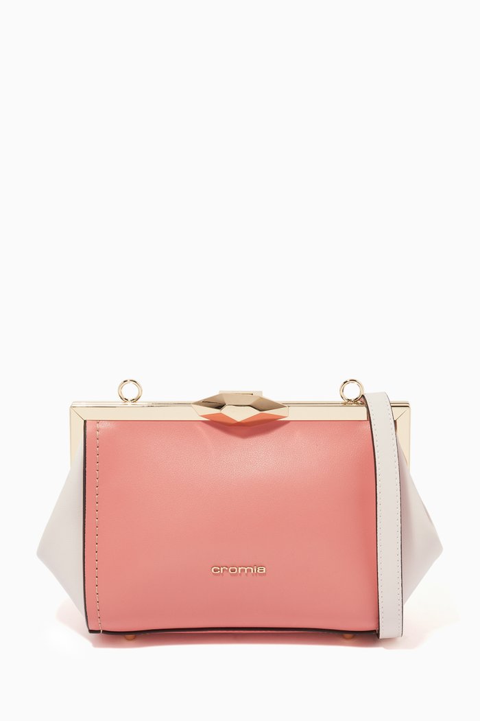 

Iris Crossbody in Calfskin, Pink