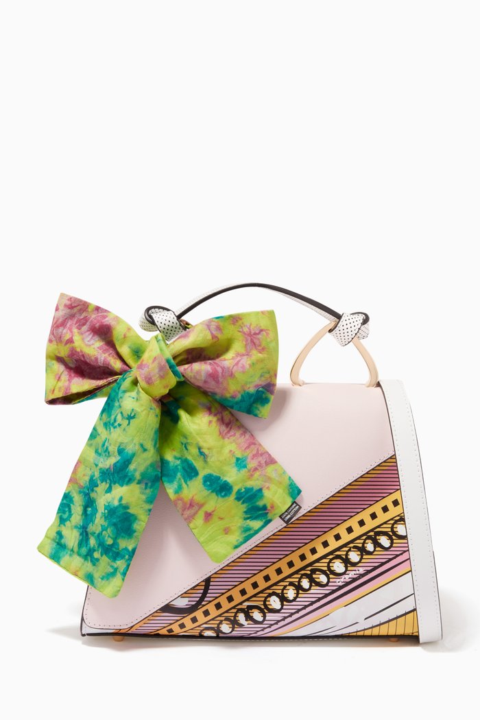 

Ergobando Handbag in Calfskin Leather, Pink