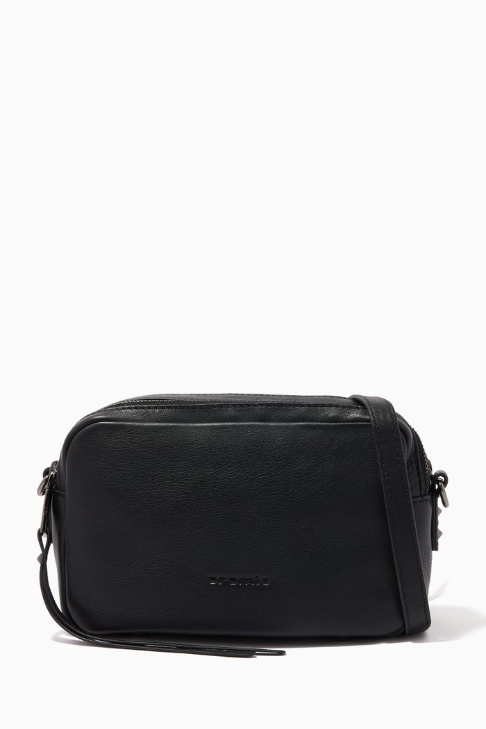 

Crossbody in Micro-grain Calfskin, Black