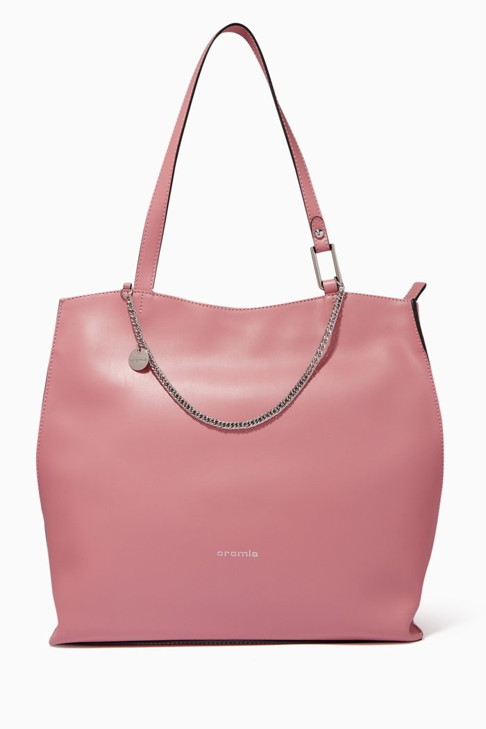 

Chain-link Handbag in Calfskin, Brown