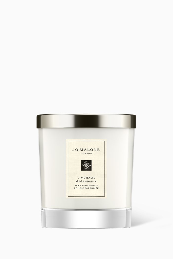 Lime Basil & Mandarin Home Candle, 200g, Colourless