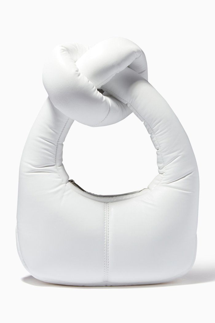 

Small Mia Puffy Shoulder Bag, White