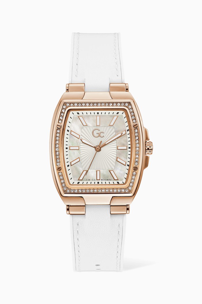 

Couture Tonneau Quartz Watch, 33 x 39mm, White