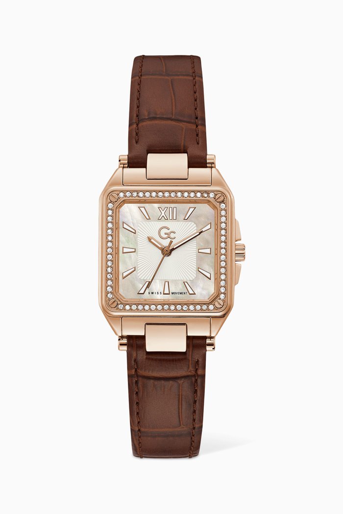 

Couture Square Quartz Watch, 28mm, Brown