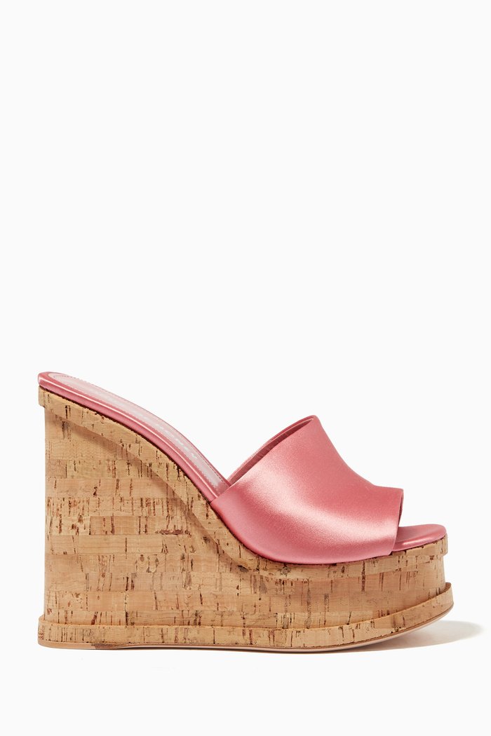 

Palace Slip-on Wedges in PVC, Pink