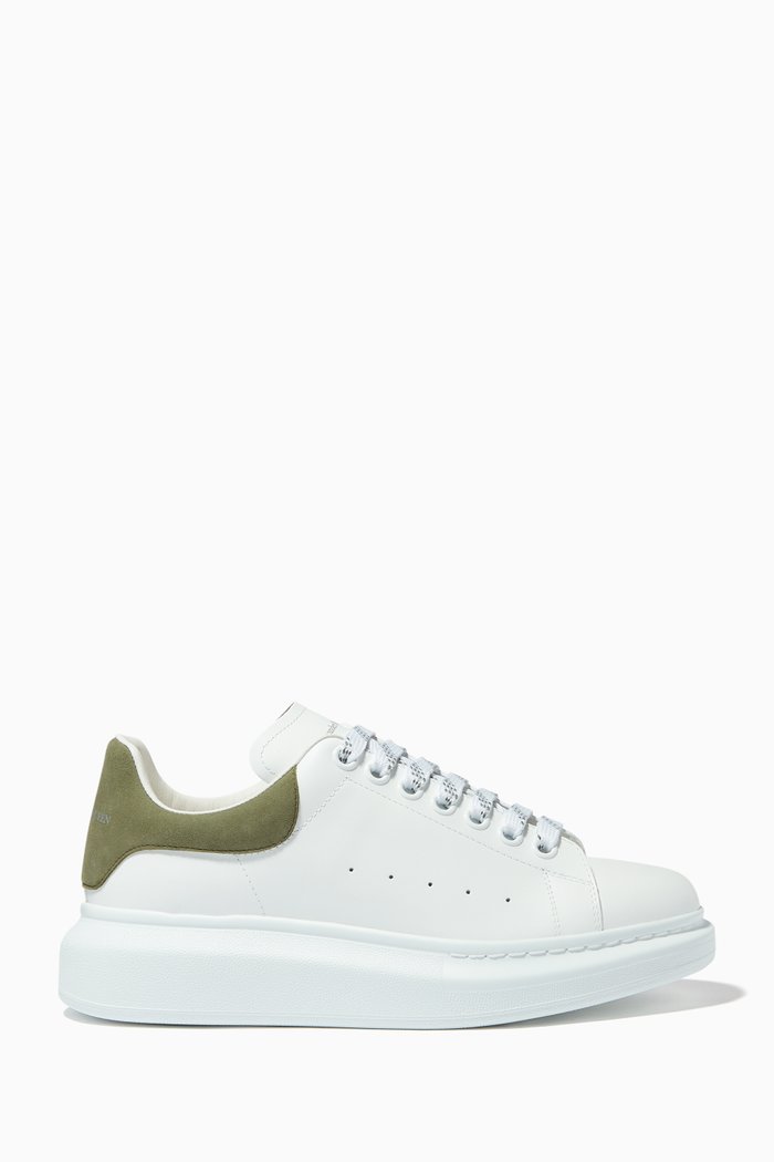 

Oversized Sneakers in Leather, Green