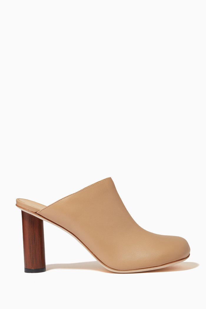 Ariana 80 Mules in Nappa, Neutral