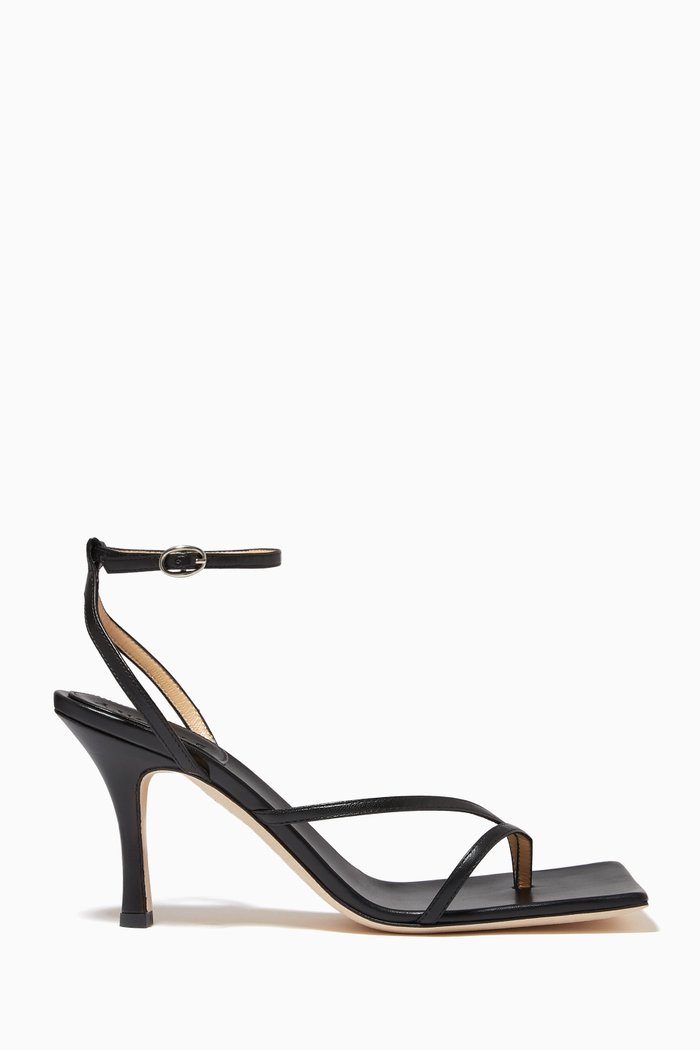 

Delta High Sandals in Nappa, Black