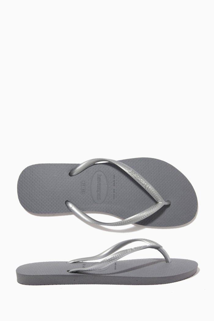 

Slip Flip Flops in Rubber, Grey