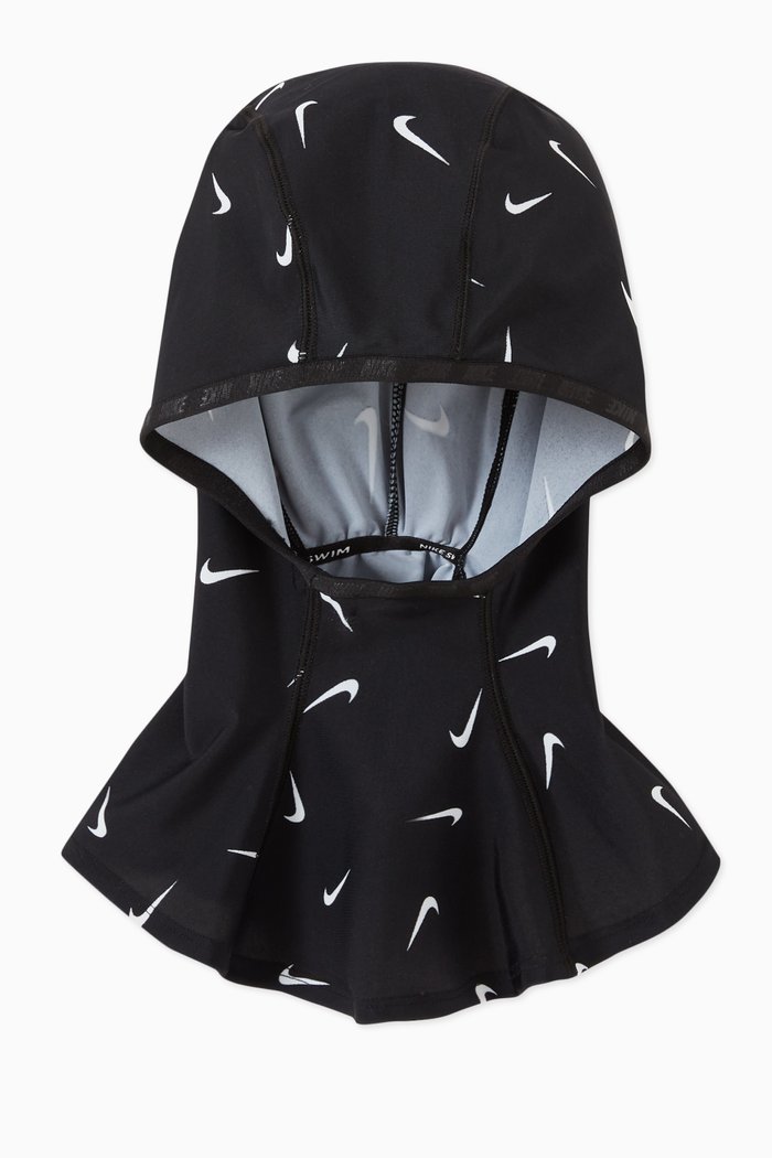 

Victory Swim Printed Hijab Cap in Nylon, Black