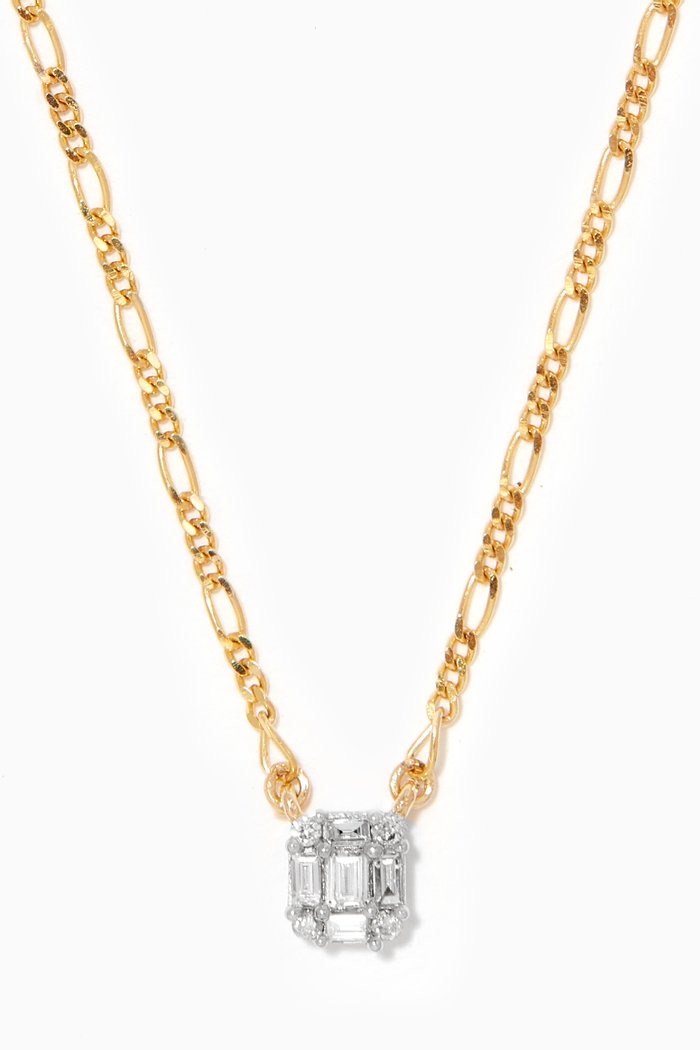 

Shield of Strength Diamond Necklace in 10kt Yellow Gold