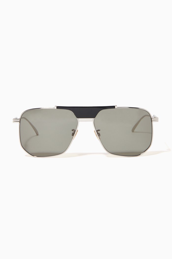 

Rectangular Sunglasses, Silver
